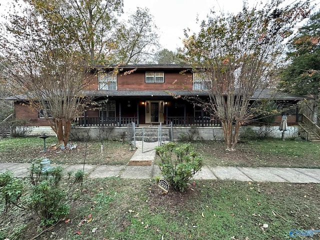 view of front of house featuring a porch