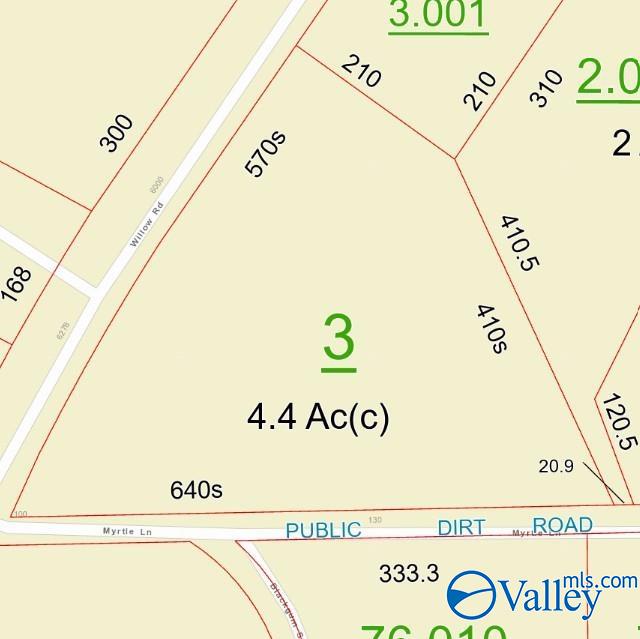 6321 Willow Rd, Ider, AL 35981 - map showing property parcels