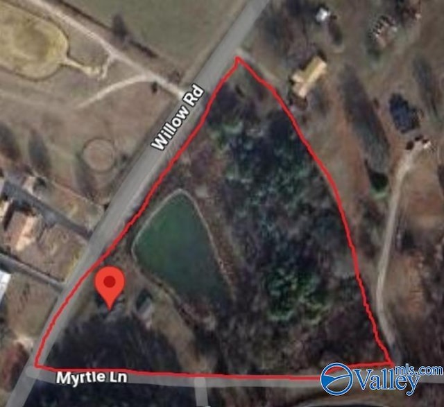 6321 Willow Rd, Ider, AL 35981 - map / location featuring property parcel outlined