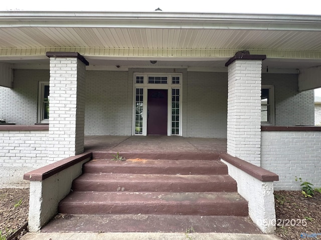 2494 Hines St S, Athens, AL 35611 - property entrance with covered porch and brick siding