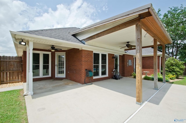 1422 Lake Crest Dr SW, Decatur, AL 35603 - view of patio with ceiling fan