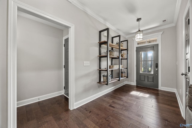 119 Saint Clair Ln, Huntsville, AL 35811 - entrance foyer featuring wood finished floors, baseboards, and ornamental molding