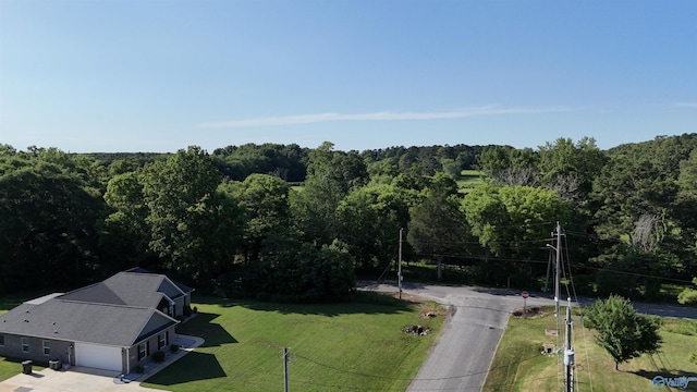 119 Saint Clair Ln, Huntsville, AL 35811 - aerial view of property and surrounding area featuring a heavily wooded area