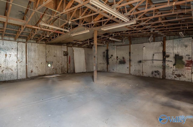 view of basement