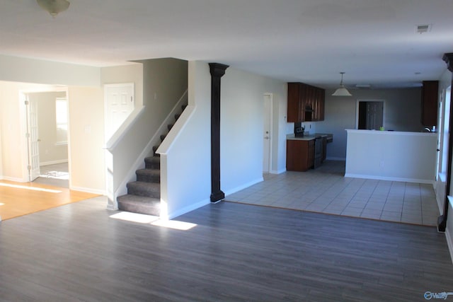 interior space with wood-type flooring