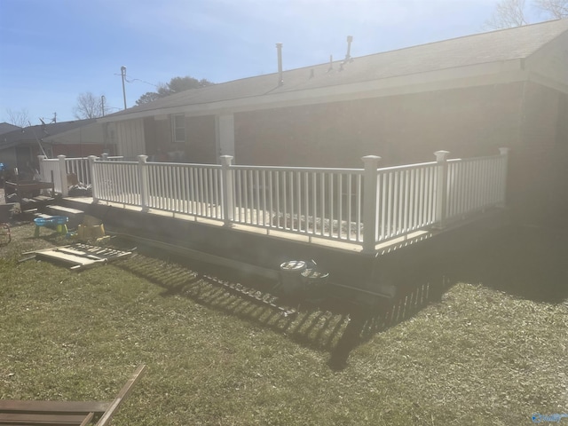 rear view of house with a deck