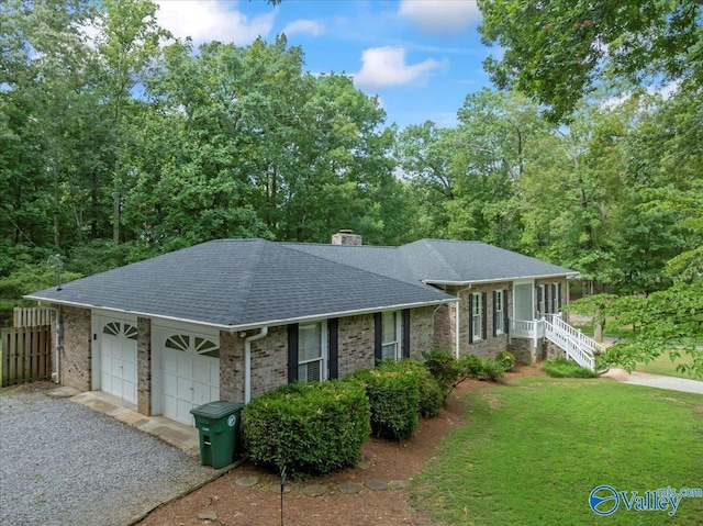 ranch-style house with a garage