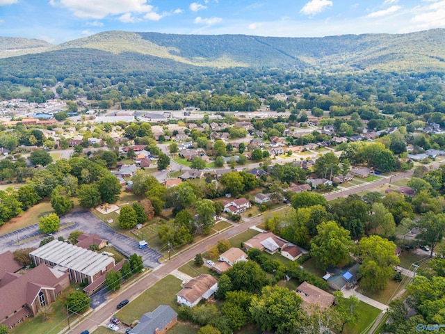 aerial view featuring a mountain view