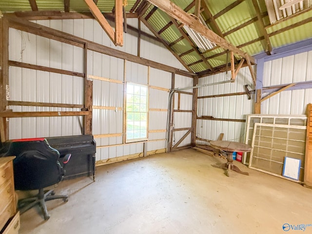 140 Ben Johnson Rd, Pulaski, TN 38478 - garage featuring metal wall
