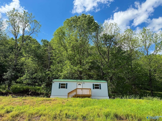 140 Ben Johnson Rd, Pulaski, TN 38478 - view of outbuilding featuring a wooded view