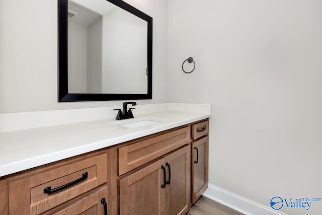 210 Lyndon Cove Rd, Huntsville, AL 35811 - bathroom with vanity and baseboards
