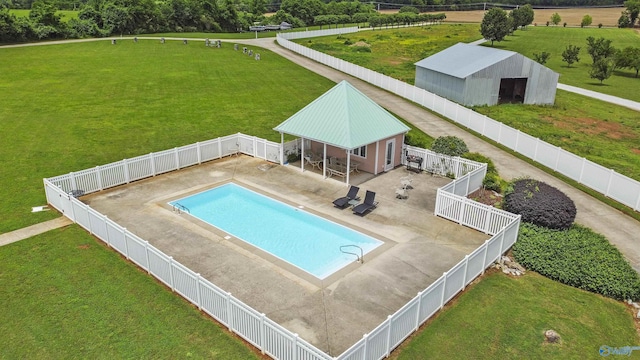 6468 Turtle Bay Way E, Athens, AL 35611 - view of pool featuring a patio area and an outbuilding
