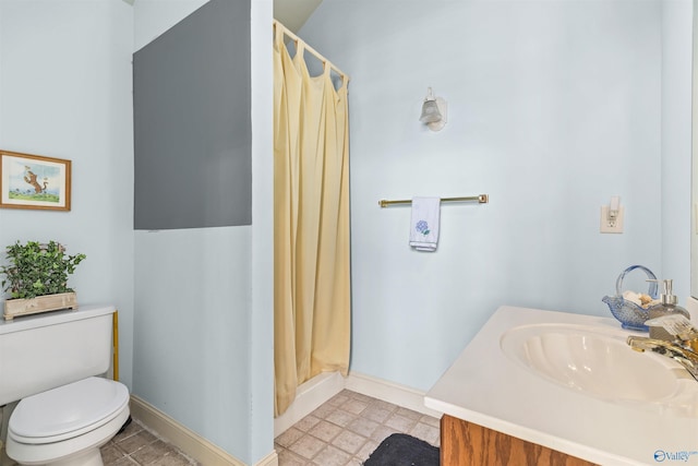 6468 Turtle Bay Way E, Athens, AL 35611 - full bath featuring a sink, baseboards, a shower with shower curtain, and toilet