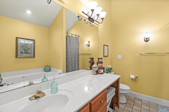 6468 Turtle Bay Way E, Athens, AL 35611 - full bathroom featuring baseboards, vanity, toilet, and a bathtub