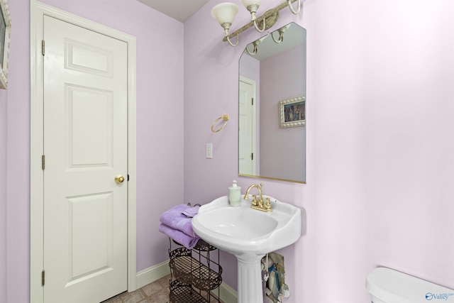 6468 Turtle Bay Way E, Athens, AL 35611 - bathroom with toilet, baseboards, and tile patterned floors