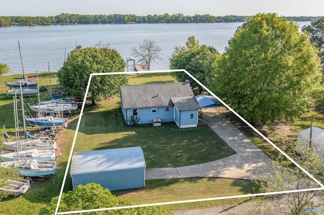 220 County Road 564, Leesburg, AL 35983 - aerial view with a water view