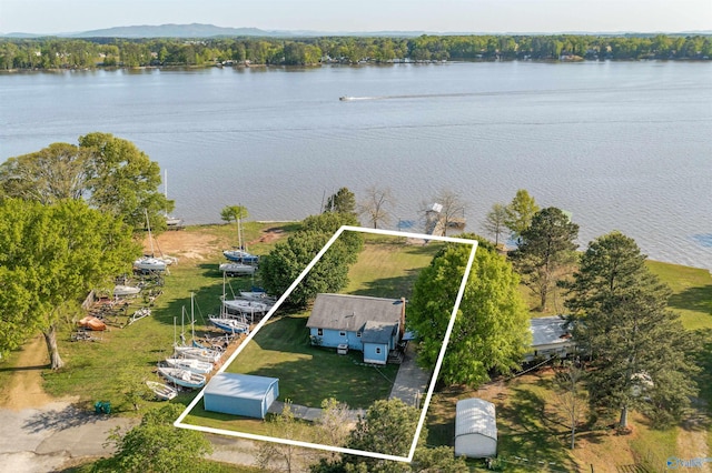 220 County Road 564, Leesburg, AL 35983 - birds eye view of property with a water view
