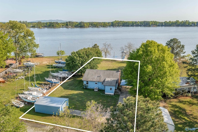 220 County Road 564, Leesburg, AL 35983 - aerial view with a water view