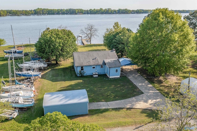 220 County Road 564, Leesburg, AL 35983 - birds eye view of property with a water view