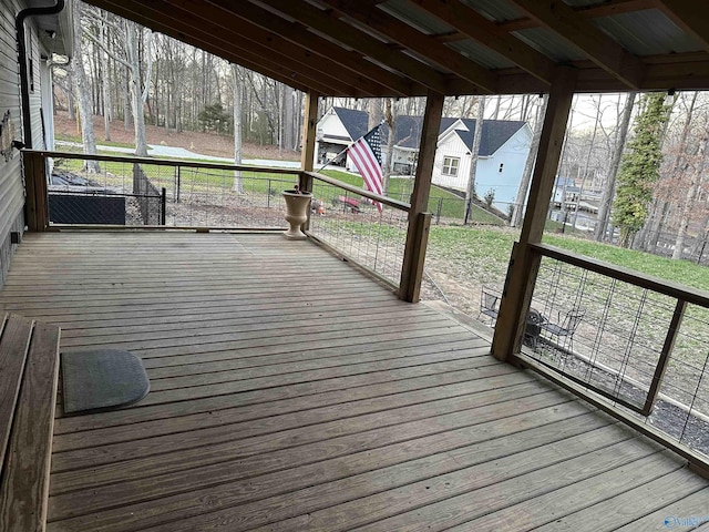 view of wooden terrace