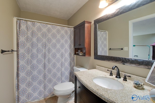14850 Creek Ln, Athens, AL 35613 - bathroom with vanity, toilet, and curtained shower