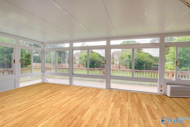 14850 Creek Ln, Athens, AL 35613 - unfurnished sunroom featuring a wall mounted AC
