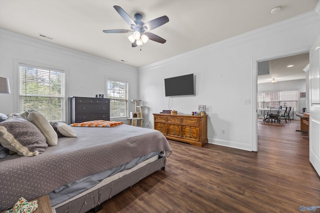 11 Nandina Ln SW, Huntsville, AL 35824 - bedroom featuring ornamental molding, multiple windows, wood finished floors, and baseboards