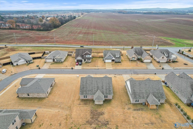 drone / aerial view featuring a rural view