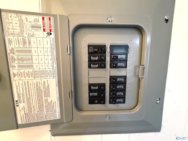 utility room with electric panel