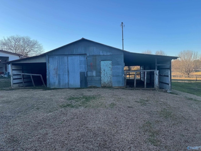 view of outbuilding