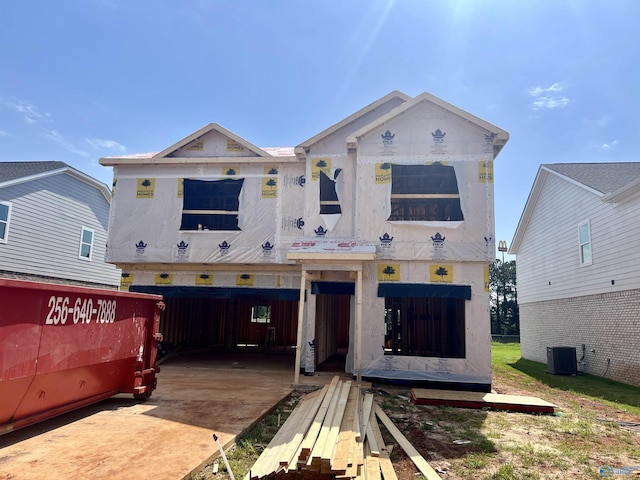 336 Summit Lakes Dr, Athens, AL 35613 - property under construction with central AC and driveway