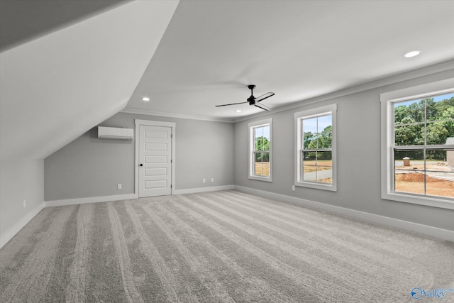 22692 Gunner Cir, Athens, AL 35613 - additional living space with a wall unit AC, recessed lighting, plenty of natural light, baseboards, and carpet