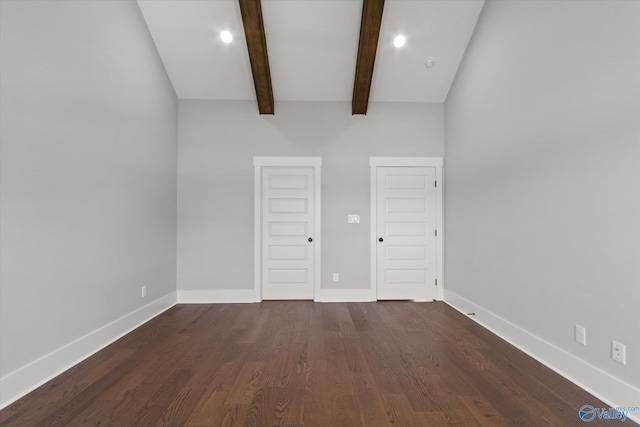 22692 Gunner Cir, Athens, AL 35613 - spare room featuring dark wood-type flooring and baseboards