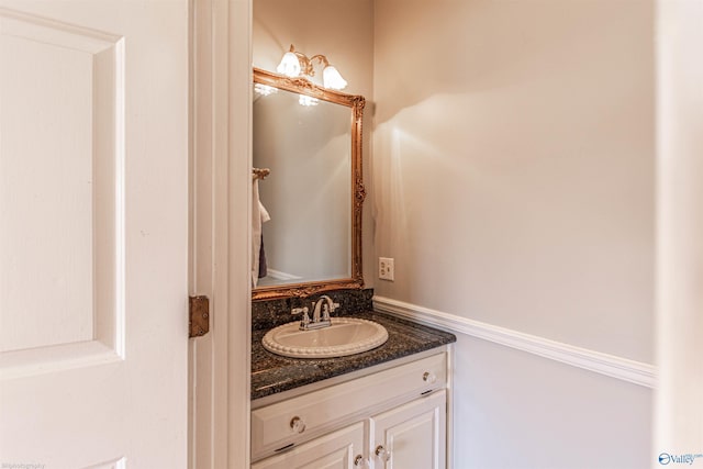 bathroom featuring vanity