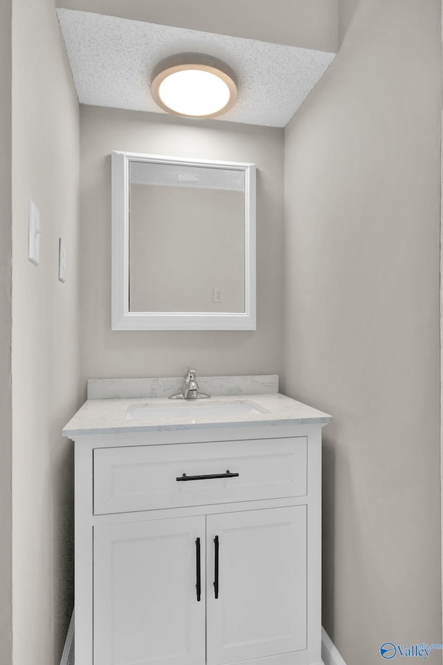 2221 Old Union Rd, Grant, AL 35747 - bathroom featuring vanity and a textured ceiling
