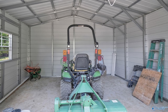 2221 Old Union Rd, Grant, AL 35747 - garage with metal wall