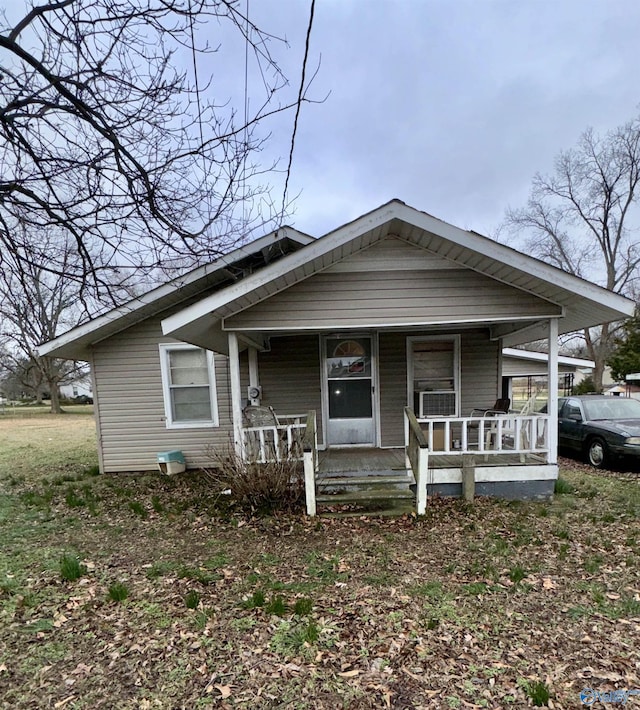 bungalow with covered porch