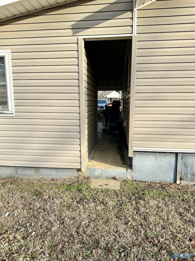 view of side of property