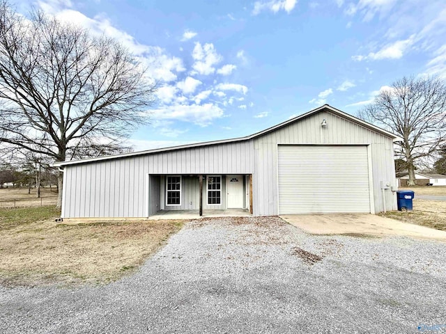 view of outdoor structure featuring a garage