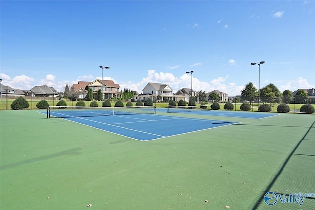 5 Leyland Dr, Huntsville, AL 35824 - view of tennis court featuring fence and a residential view