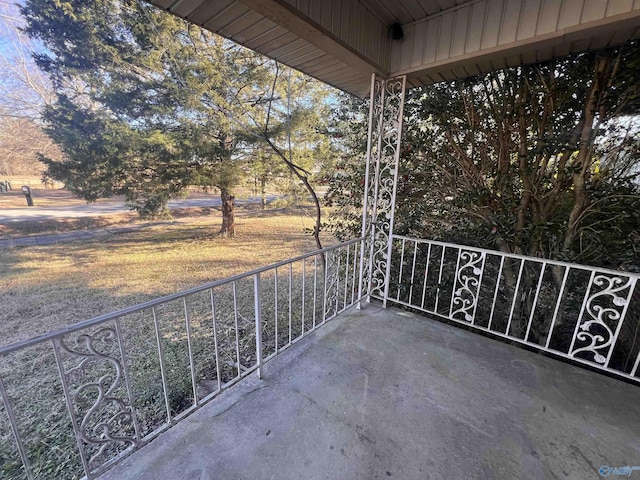 view of balcony