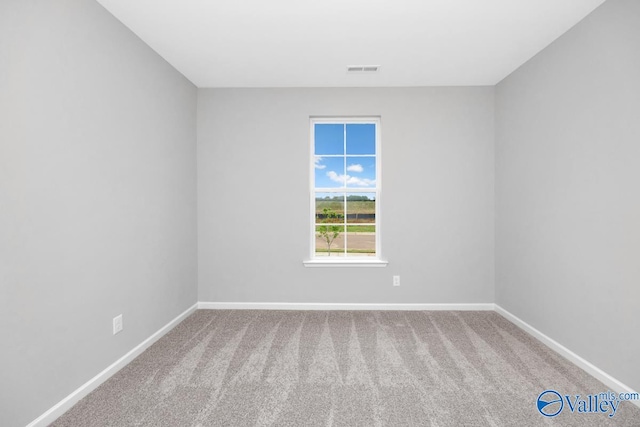 view of carpeted empty room