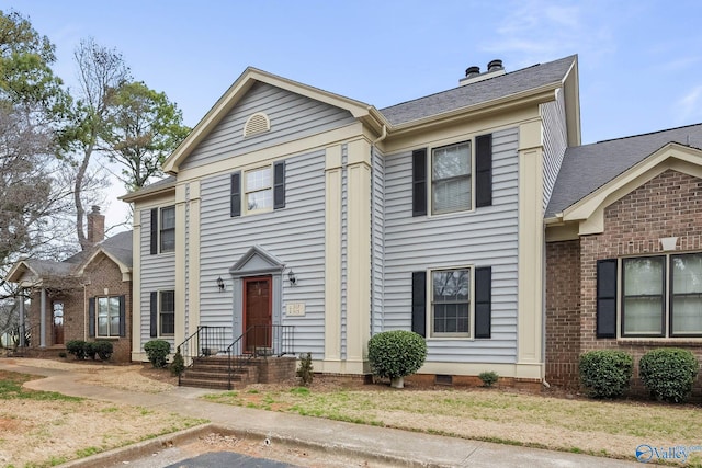 view of front of home with crawl space