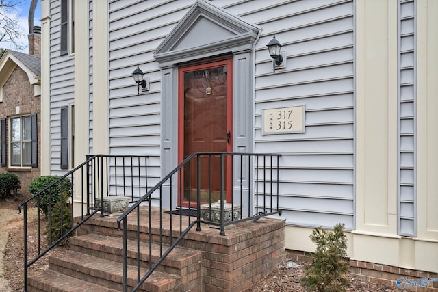 view of entrance to property