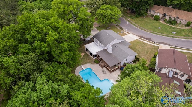 birds eye view of property
