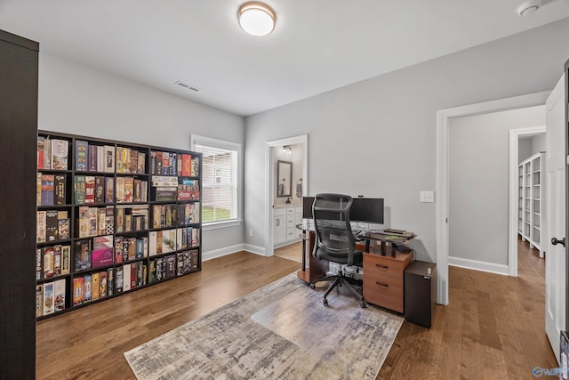 106 Timber Springs Ct, Madison, AL 35756 - office featuring baseboards and wood finished floors