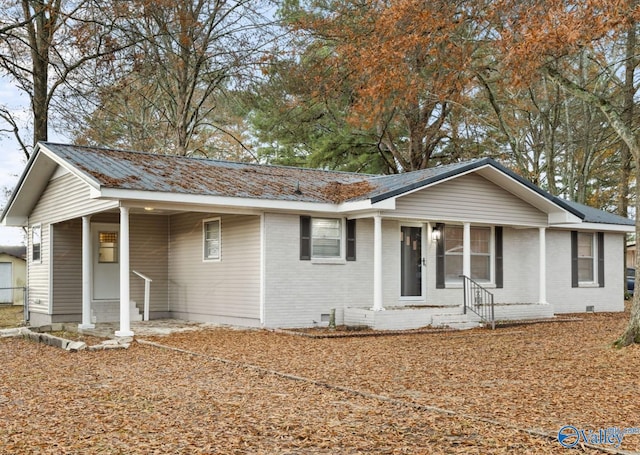 view of ranch-style home