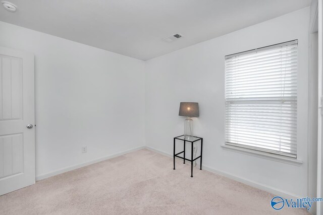 view of carpeted empty room