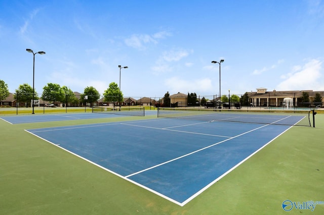 view of tennis court