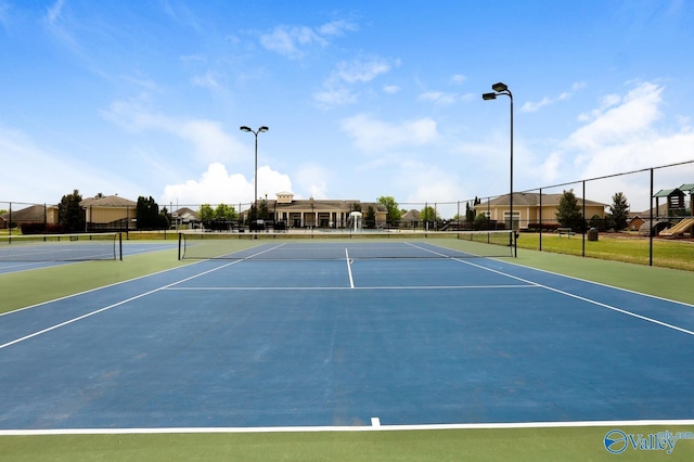 view of tennis court